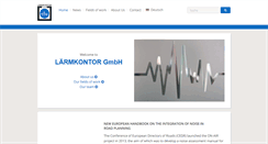 Desktop Screenshot of laermkontor.de