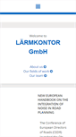 Mobile Screenshot of laermkontor.de